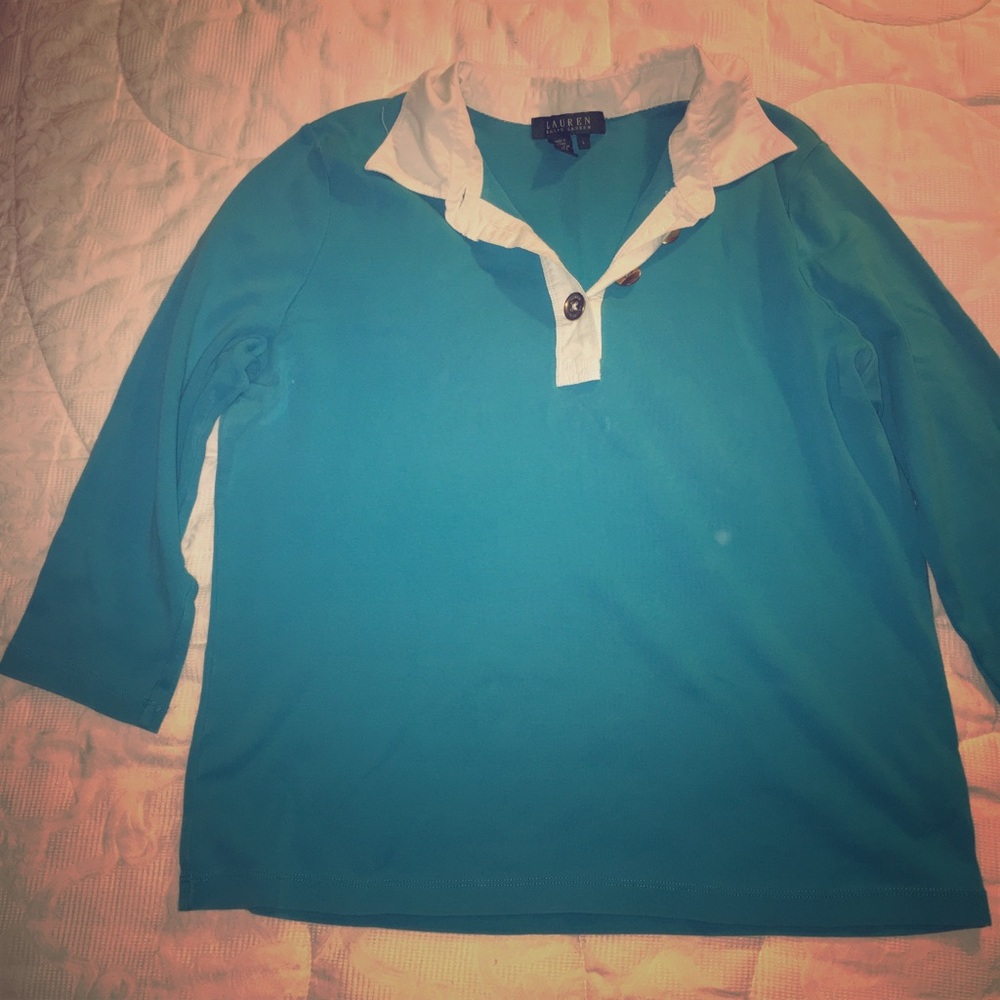 💙Ralph Lauren Blue Blouse.
